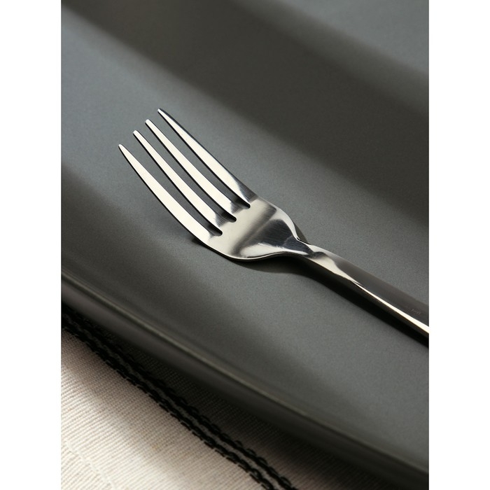 Вилка десертная из нержавеющей стали «Хоккайдо», длина 14,5 см, цвет серебряный Вилка десертная из нержавеющей стали «Хоккайдо», длина 14,5 см, цвет серебряный