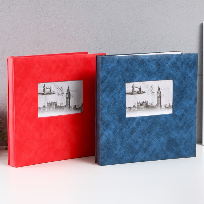 Фотоальбом магнитный 20 листов Фотоальбом магнитный 20 листов "Декоративная штукатурка - штрихи" кожзам МИКС 34х33х5 см