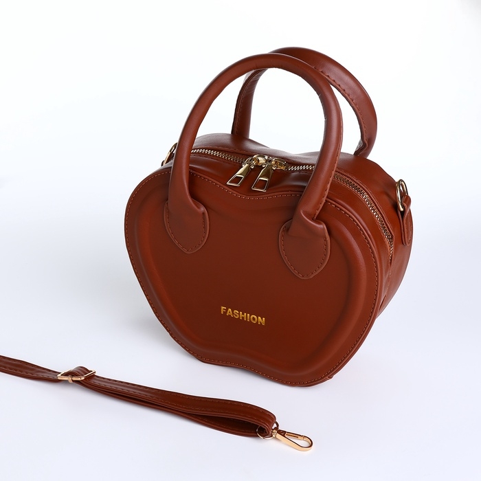 Сумка женская кросс-боди на молнии, цвет коричневый Сумка женская кросс-боди на молнии, цвет коричневый