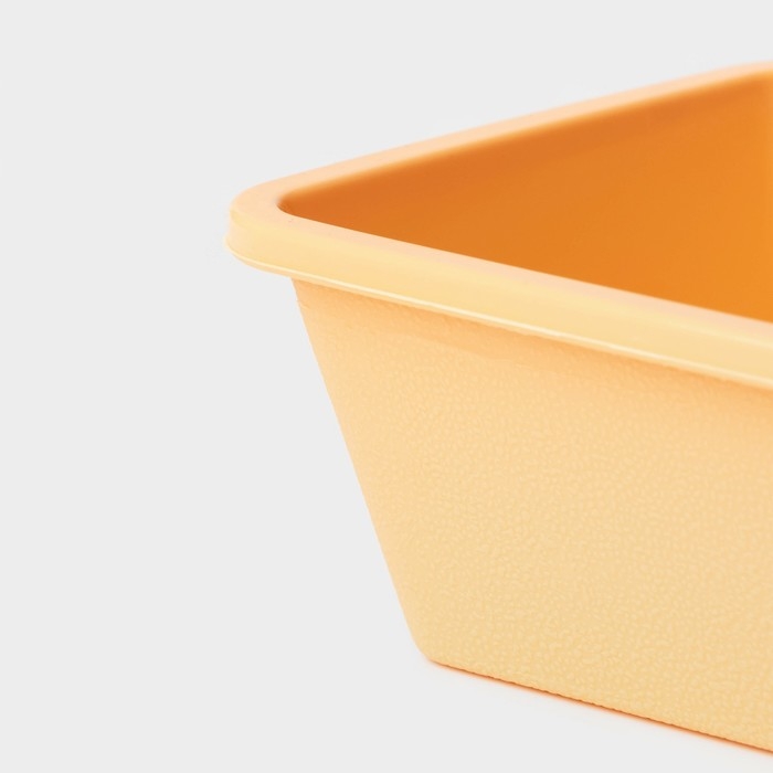 Форма для выпечки Доляна &laquo;Хлеб&raquo;, силикон, 22&times;11&times;5,5 см, внутр.размер 20,7&times;10 см, цвет персиковый