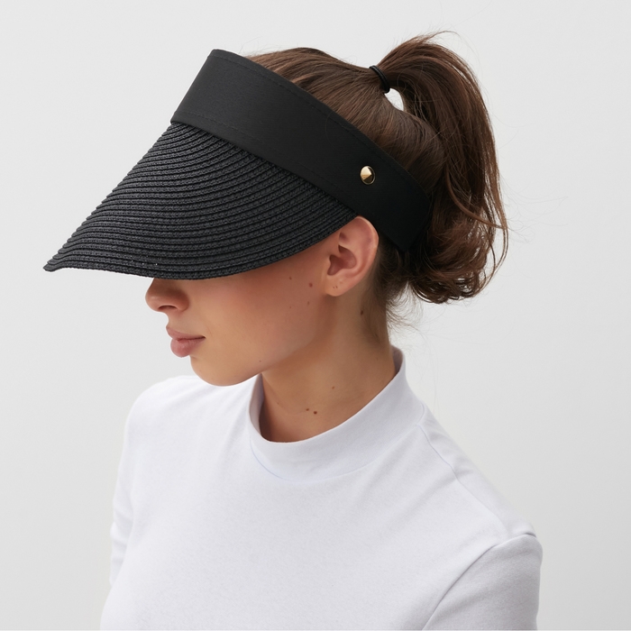 Козырёк женский MINAKU цвет чёрный, р-р 56-58