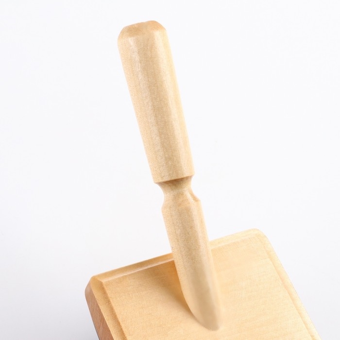 Щётка - пуходёрка деревянная  Щётка - пуходёрка деревянная "Премиум" с каплями, для длинношерстных животных, основание 80 х 60 мм