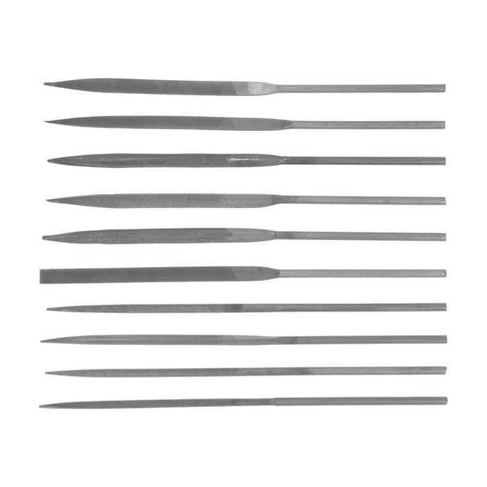 Набор надфилей ЛОМ, металлические рукоятки, 60 х 140 х 3 мм, 10 шт. Набор надфилей ЛОМ, металлические рукоятки, 60 х 140 х 3 мм, 10 шт.