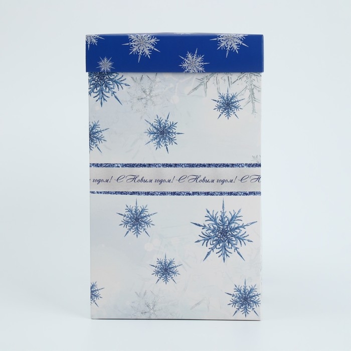 Подарочная коробка новогодняя складная с 3D эффектом «Снежный вальс», 18 х 14 х 23 см, Новый год Подарочная коробка новогодняя складная с 3D эффектом «Снежный вальс», 18 х 14 х 23 см, Новый год