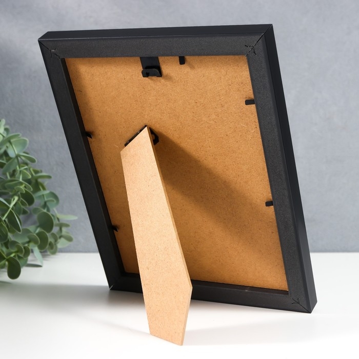 Фоторамка пластик Фоторамка пластик "Gloria" 15х20 см, с паспарту, чёрный