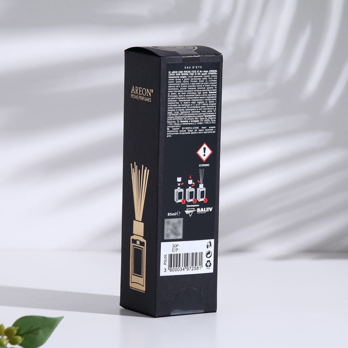 Диффузор ароматический для дома Areon Sticks Premium, 85 мл, "Eau D ete"