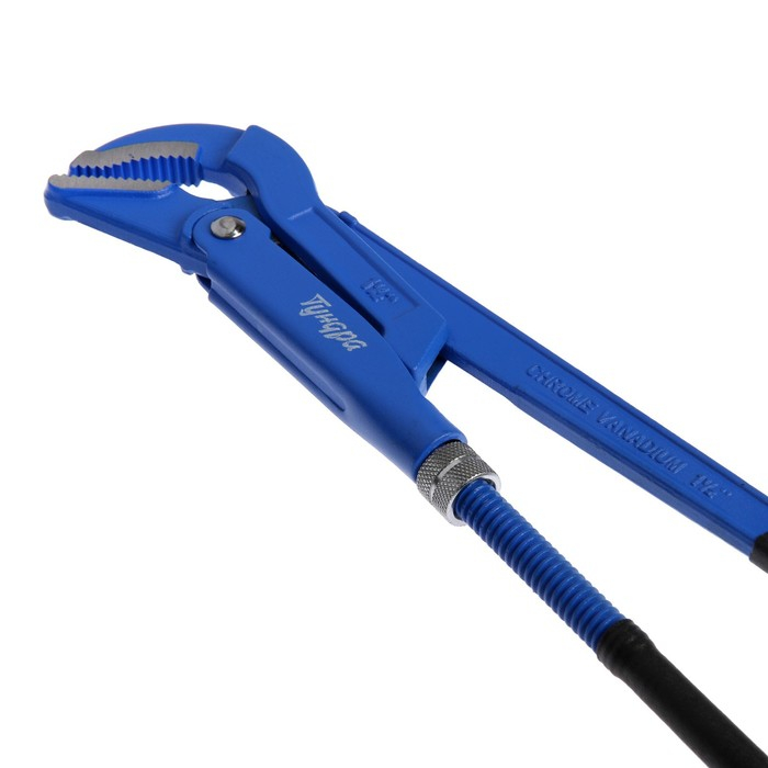 Ключ трубный рычажный ТУНДРА, полукруглый зажим 45°, раскрытие до 50 мм, №2, 1 1/2 Ключ трубный рычажный ТУНДРА, полукруглый зажим 45°, раскрытие до 50 мм, №2, 1 1/2"