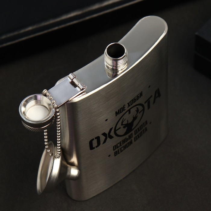 Фляжка с воронкой «Охота», 240 мл Фляжка с воронкой «Охота», 240 мл