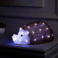 Светодиодная фигура «Ёжик» 35 × 16 × 20 см, акрил, 30 LED, 220 В, свечение белое