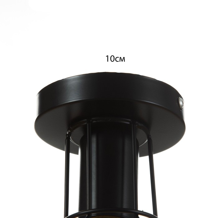 Люстра  Люстра "Ортико" 1х60Вт E27 черный 13х13х23 см BayerLux