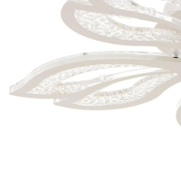 Люстра с ПДУ 71107/5WT LED 130Вт 3000-6000К диммер белый 64х64х10 см BayerLux