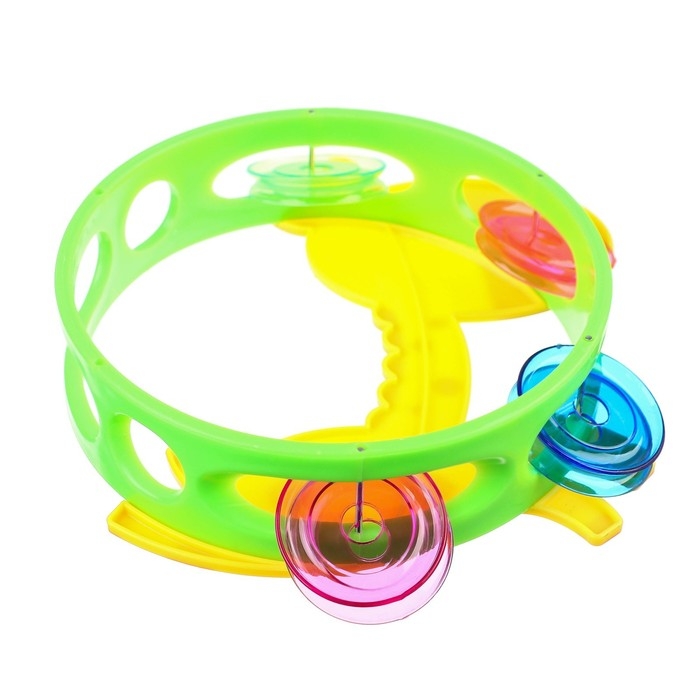 Погремушка - бубен «Жирафик / Лошадка», виды МИКС, Крошка Я Погремушка - бубен «Жирафик / Лошадка», виды МИКС, Крошка Я