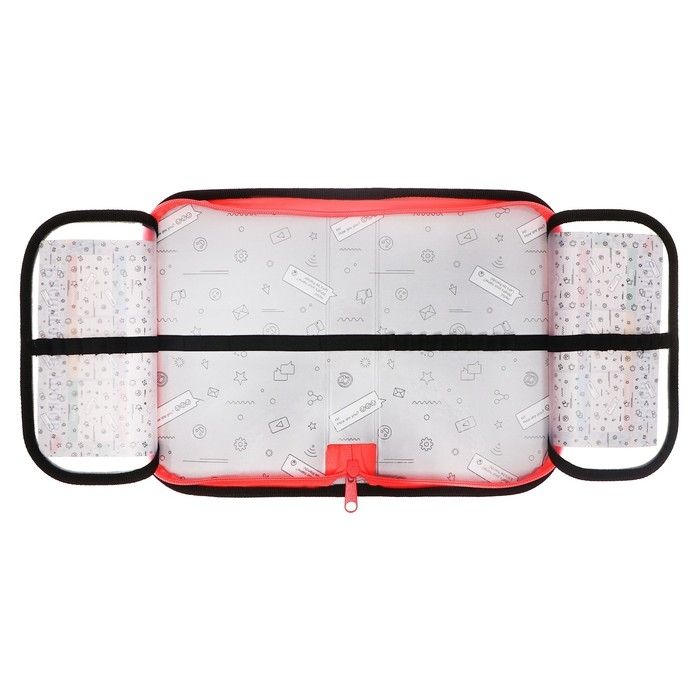 Пенал 1 секция, 130 х 210 х 40 мм, 2 откидные планки, тканевый, Calligrata TOP, Content Пенал 1 секция, 130 х 210 х 40 мм, 2 откидные планки, тканевый, Calligrata TOP, Content "Сиба"