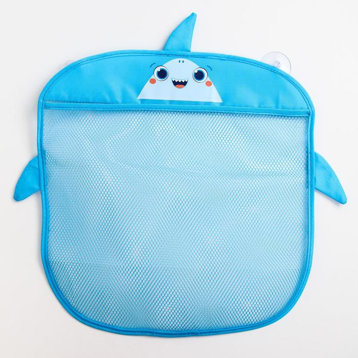 Сетка для хранения игрушек на присосках «Акула» Сетка для хранения игрушек на присосках «Акула»