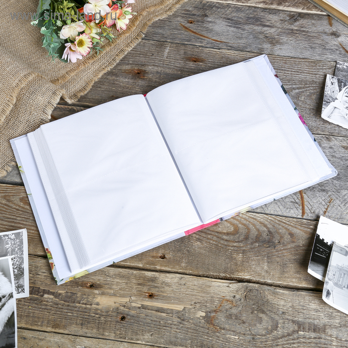 Фотоальбом на 200 фото 10х15 см Фотоальбом на 200 фото 10х15 см "Соцветие" МИКС