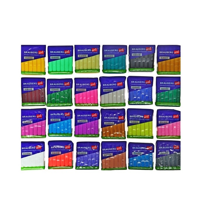Глина полимерная запекаемая BRAUBERG ART, 42 цвета по 20 г, с аксессуарами, подарочная коробка Глина полимерная запекаемая BRAUBERG ART, 42 цвета по 20 г, с аксессуарами, подарочная коробка