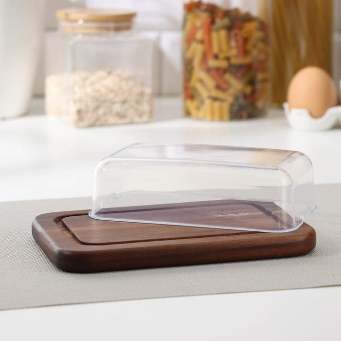 Маслёнка, 19×12,5×6 см, акация Маслёнка, 19×12,5×6 см, акация