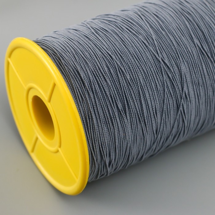 Спандекс для бисера, длина 500 м, цв. серый Спандекс для бисера, длина 500 м, цв. серый