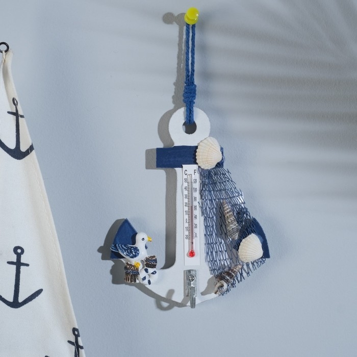Термометр «Якорь с чайкой», 12 х 9,5 х 2,5 см Термометр «Якорь с чайкой», 12 х 9,5 х 2,5 см