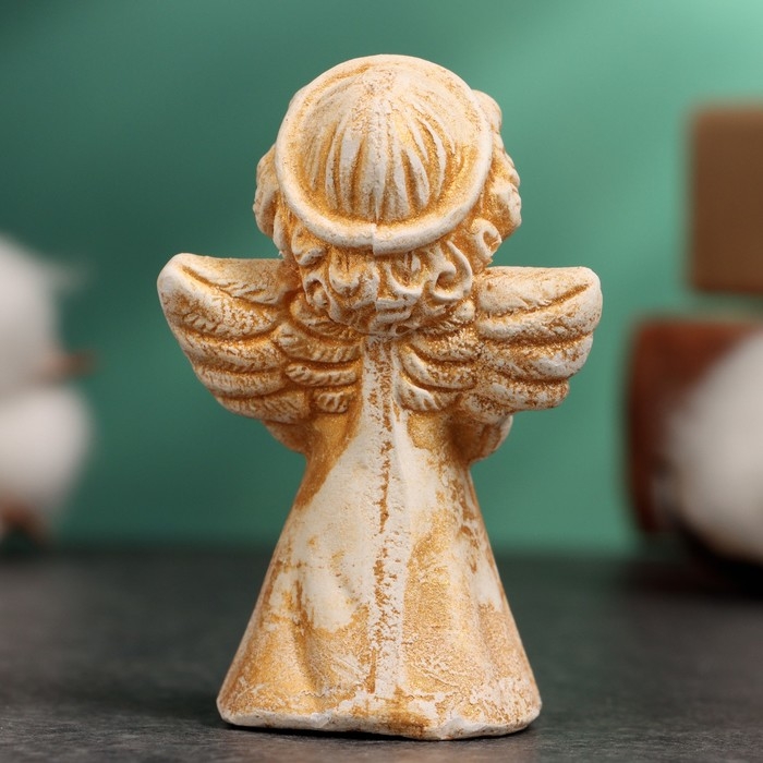 Фигура Фигура "Молящийся ангел" позолота высота 3х7х4,5см