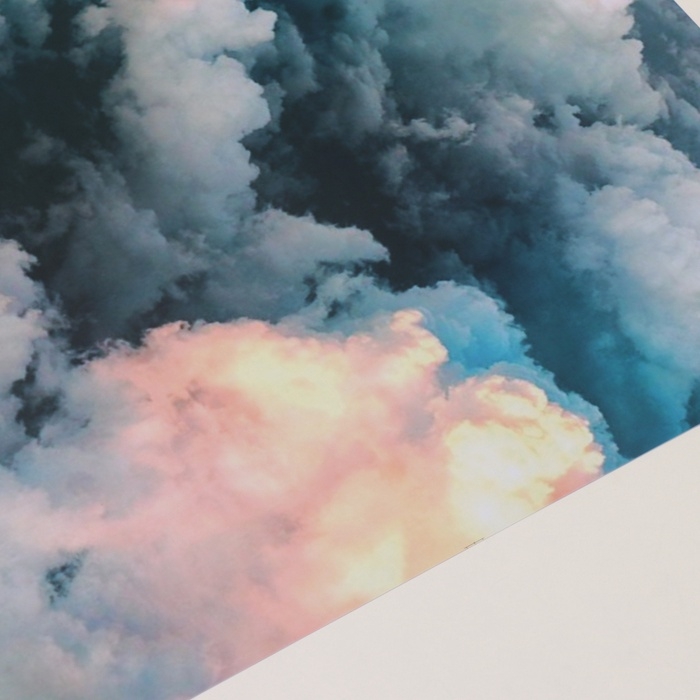 Фотофон двусторонний картон плотность 350 гр Фотофон двусторонний картон плотность 350 гр "Облака" 50х50 см