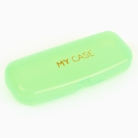 Футляр для очков My case, зелёный, 15,5 х 5,2 х 3,5 см