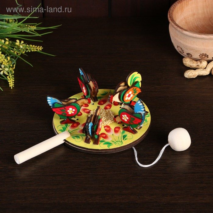 Сувенир Сувенир "Курицы клюющие", d=13 см микс