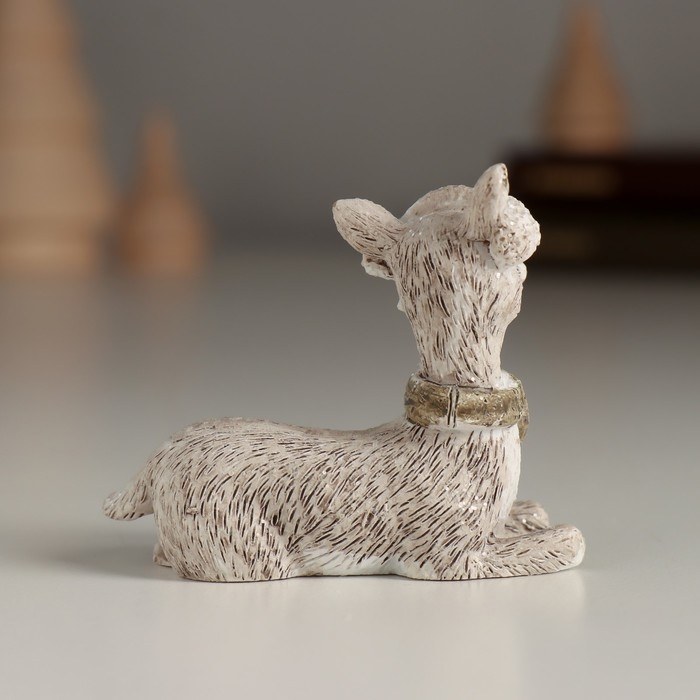 Сувенир полистоун  Сувенир полистоун "Милый оленёнок в наушниках" 6,5х3,5х5,5 см