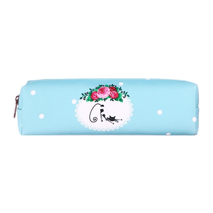 Пенал школьный «Кошечка», на молнии, МИКС Пенал школьный «Кошечка», на молнии, МИКС