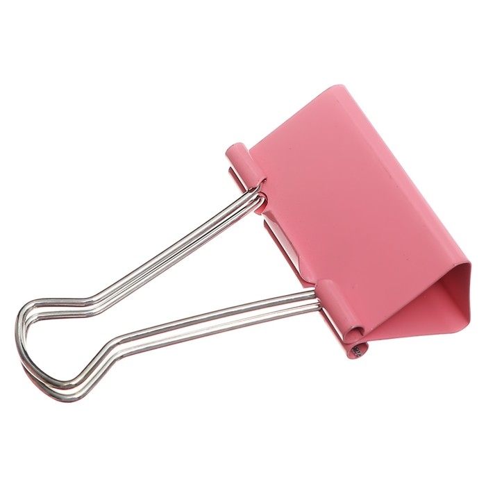 Набор зажимов для бумаг, 51 мм, цветные, 4 цвета, МИКС Набор зажимов для бумаг, 51 мм, цветные, 4 цвета, МИКС