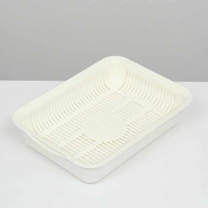 Туалет с сеткой, 35,5х26х7 см, белый