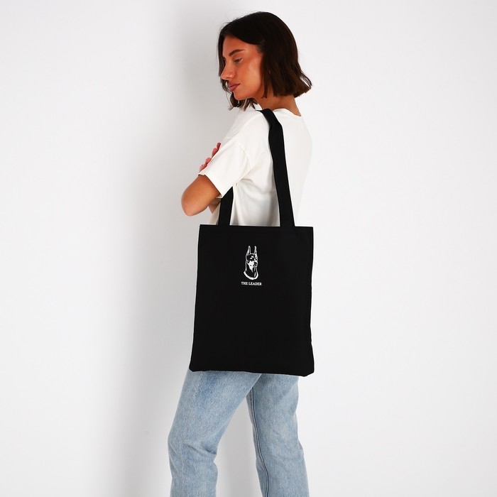 Шопер «Доберман» 35х0.5х40 см, отд без молнии, без подклада, чёрный Шопер «Доберман» 35х0.5х40 см, отд без молнии, без подклада, чёрный