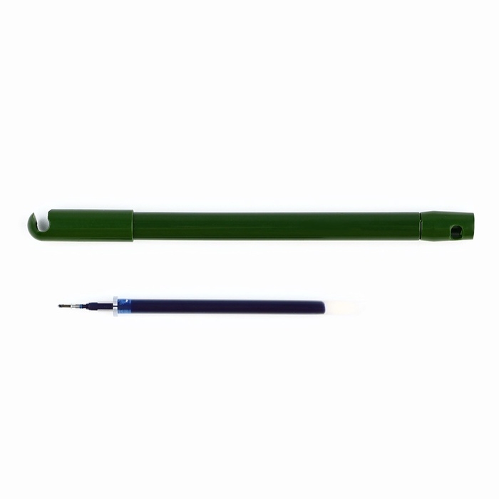 Ручка прикол шариковая синяя паста танк «23 февраля» на подложке