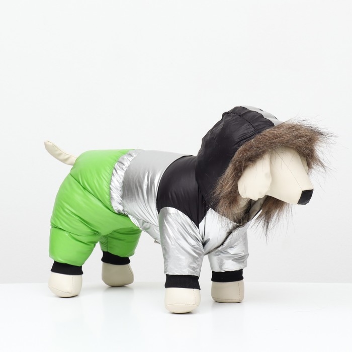 Комбинезон  Комбинезон "Пушок", размер 18 (ДС 40 см, ОГ 50 см, ОШ 38 см), зелёный