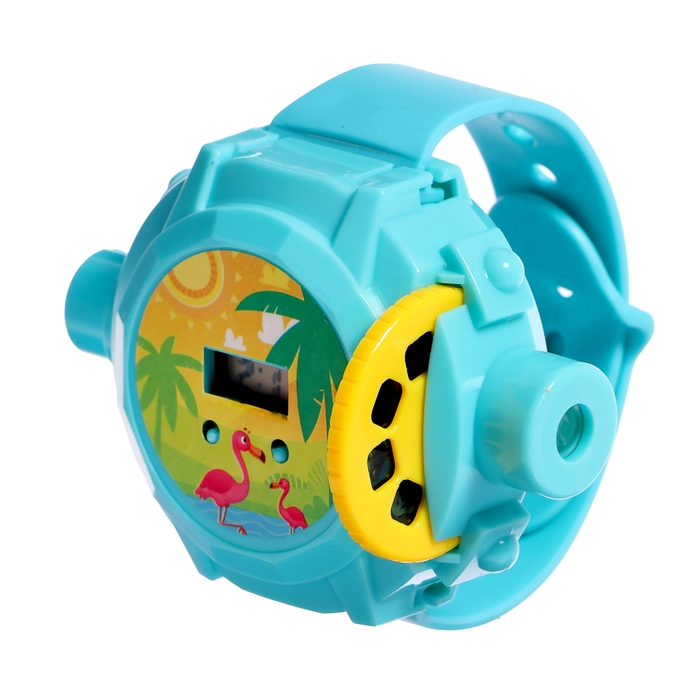 Часы-проектор «Животные», световые эффекты, 24 картинки, цвет голубой Часы-проектор «Животные», световые эффекты, 24 картинки, цвет голубой