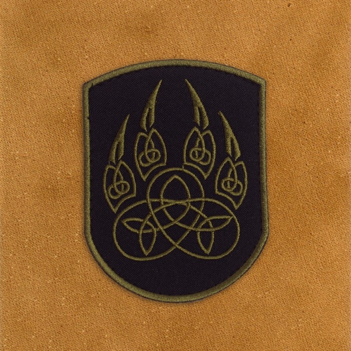 Нашивка-шеврон "Лапа Велеса" с липучкой, 10 х 5 см