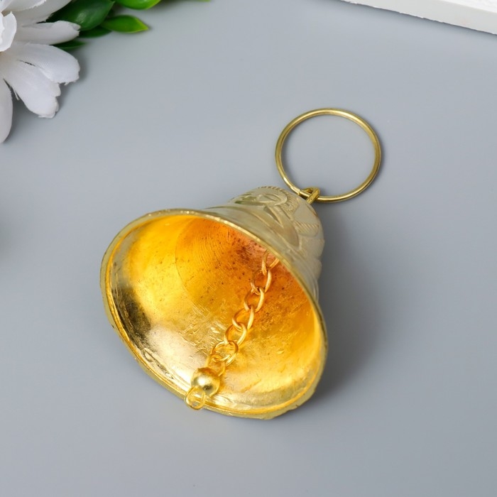 Колокольчик металл  Колокольчик металл "Пегас и будда" золото 5,5х6х6 см