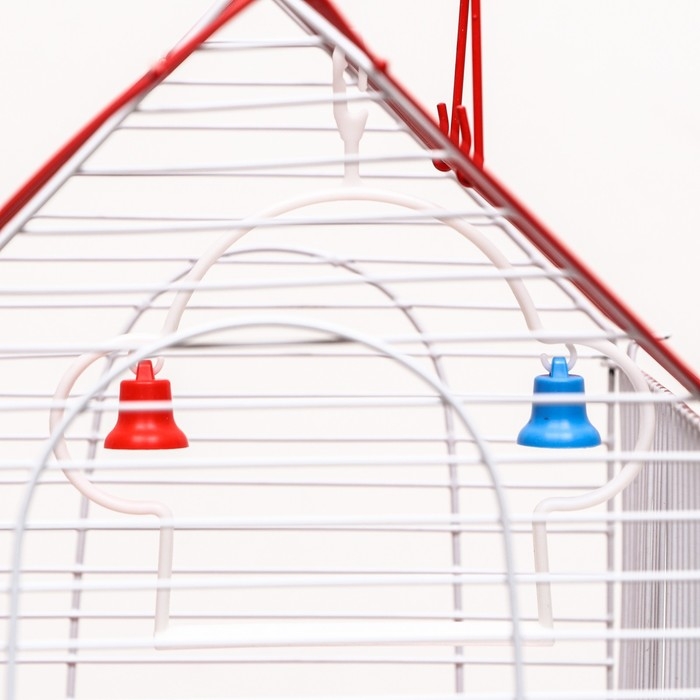 Клетка для птиц укомплектованная Bd-2/5h, 34 х 27 х 47 см, красная Клетка для птиц укомплектованная Bd-2/5h, 34 х 27 х 47 см, красная