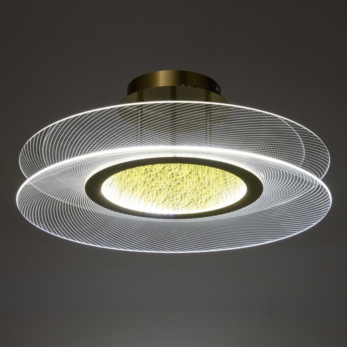 Люстра Люстра "Синтия" LED 48Вт 3000-6000К золото 50х50х20см