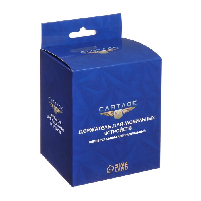 Держатель телефона Cartage в дефлектор, самозажимной захват 6-9.5 см, черный Держатель телефона Cartage в дефлектор, самозажимной захват 6-9.5 см, черный