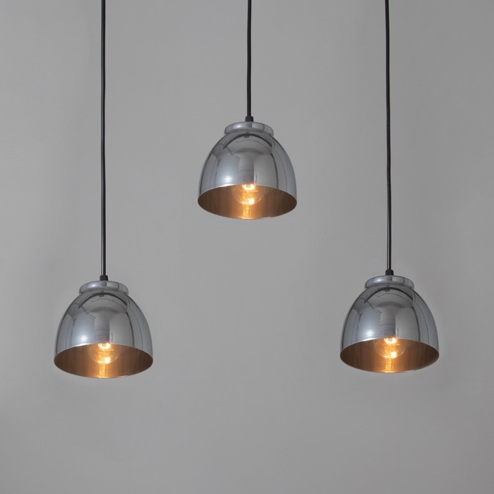 Люстра BayerLux Подвес BayerLux 3111/3 3х40Вт Е27, хром, d=13,5 см, h=10,5 см