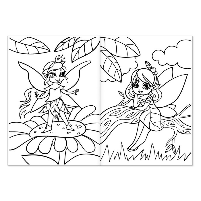 Раскраски для девочек набор «Принцессы», 6 шт. по 16 стр., формат А4 Раскраски для девочек набор «Принцессы», 6 шт. по 16 стр., формат А4