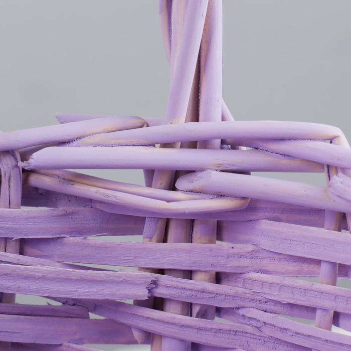 Набор корзин плетеных (ива), D24x13/26, D18x11/23 см, 2 шт, сиреневый