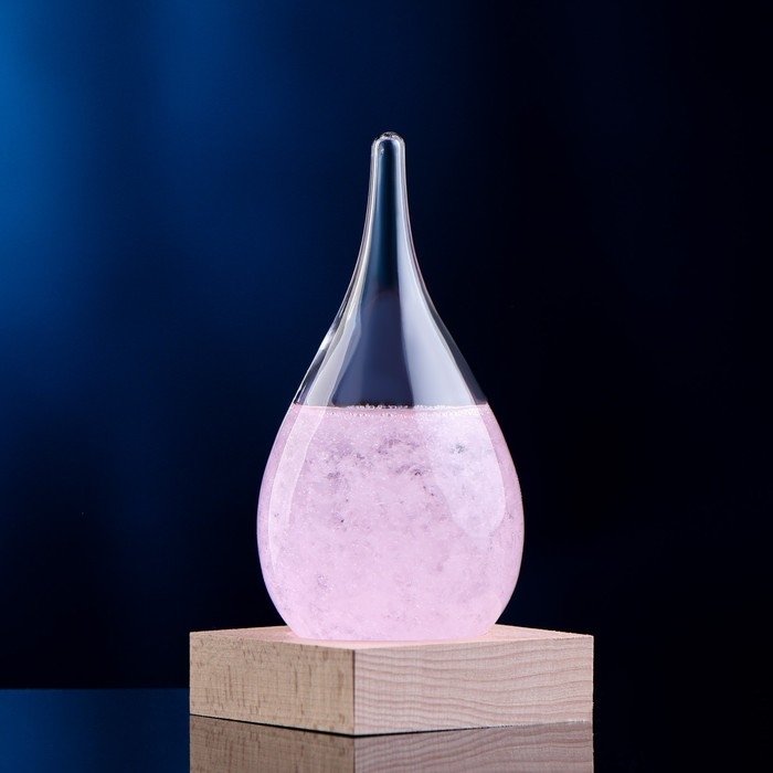 Барометр - штормгласс Барометр - штормгласс "Капля" 12х6см, микс