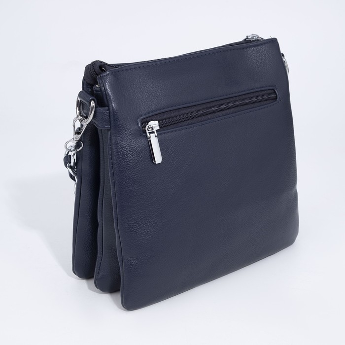 Сумка кросс-боди на молнии, цвет синий Сумка кросс-боди на молнии, цвет синий