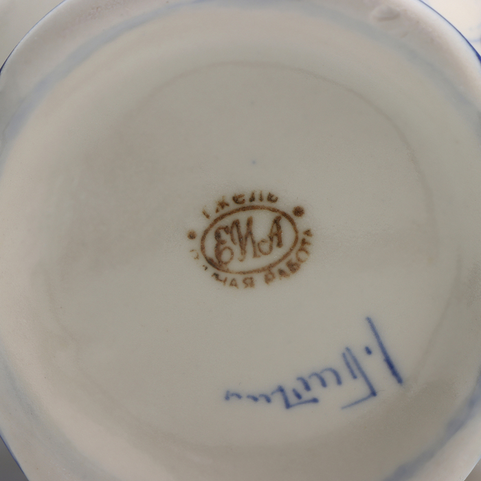 Ваза Ваза "Нежность", гжель, фарфор, 19х11 см