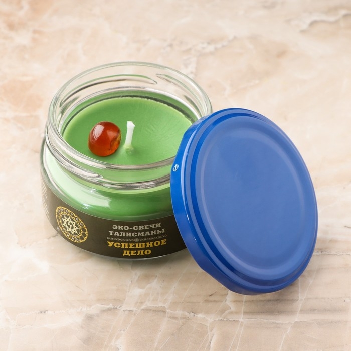 Эко-свеча магическая  Эко-свеча магическая "Успешное дело" из натурального воска, 7х5 см