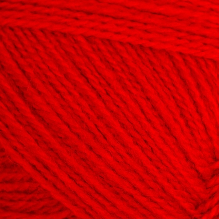 Пряжа "Ангорская тёплая" 40% шерсть, 60% акрил 480м/100гр (88 красный мак)
