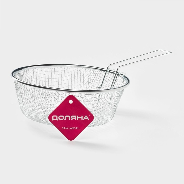 Фритюрница Доляна, d=22 см, со съёмной ручкой, цвет серебристый Фритюрница Доляна, d=22 см, со съёмной ручкой, цвет серебристый