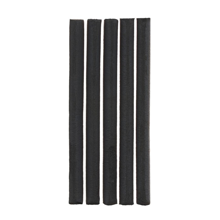 Уголь прессованный, набор 5 штук (длина 100 мм диаметр 8мм), в блистере Уголь прессованный, набор 5 штук (длина 100 мм диаметр 8мм), в блистере